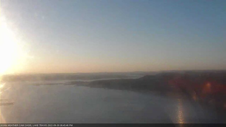 Lake Travis webcam, September 30, 2022 6:45 PM CT