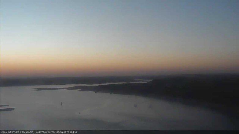 Lake Travis webcam, September 30, 2022 7:25 PM CT