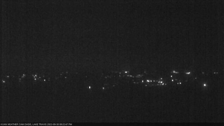 Lake Travis webcam, September 30, 2022 8:25 PM CT