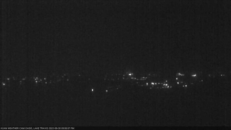 Lake Travis webcam, September 30, 2022 9:00 PM CT