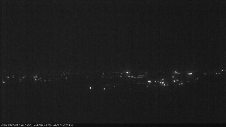 Lake Travis webcam, September 30, 2022 9:45 PM CT