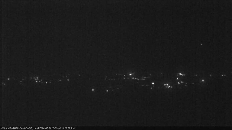 Lake Travis webcam, September 30, 2022 11:25 PM CT