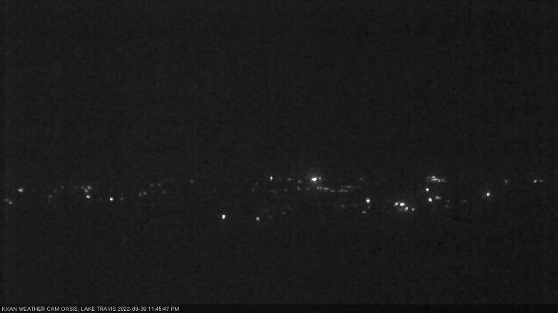 Lake Travis webcam, September 30, 2022 11:45 PM CT