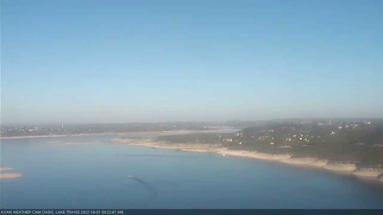 Lake Travis webcam, October 1, 2022 9:25 AM CT