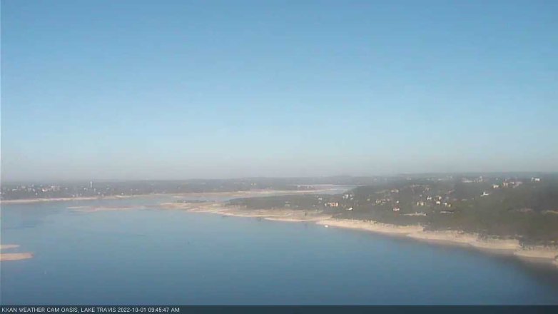 Lake Travis webcam, October 1, 2022 9:45 AM CT