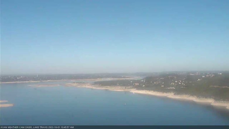 Lake Travis webcam, October 1, 2022 10:45 AM CT