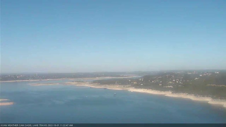 Lake Travis webcam, October 1, 2022 11:25 AM CT