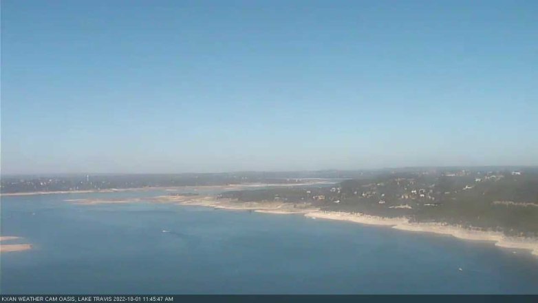 Lake Travis webcam, October 1, 2022 11:45 AM CT