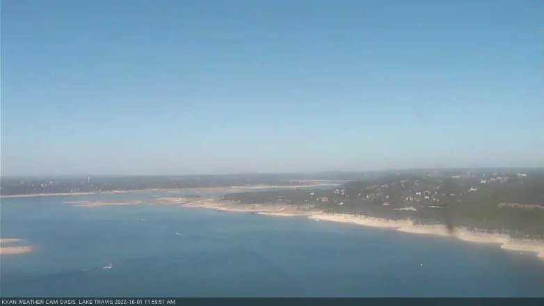 Lake Travis webcam, October 1, 2022 12:00 PM CT