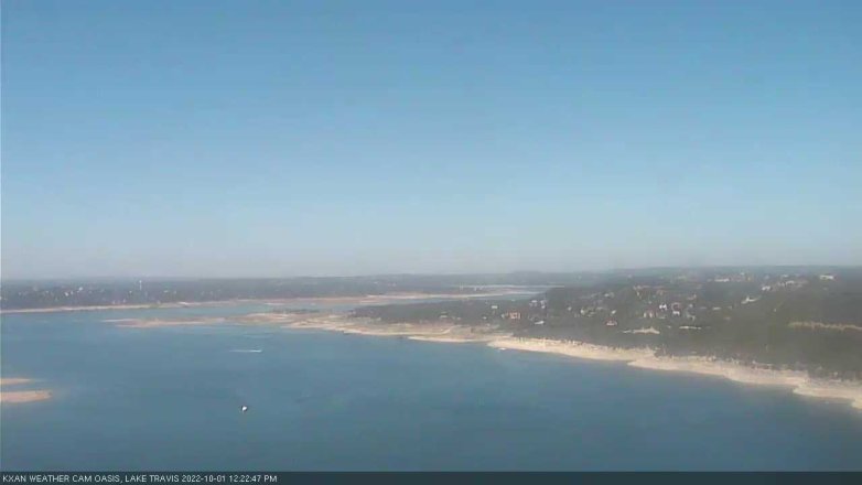 Lake Travis webcam, October 1, 2022 12:25 PM CT