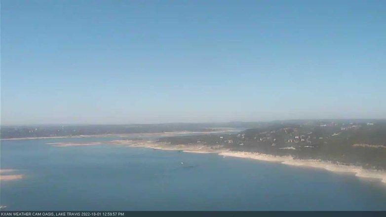 Lake Travis webcam, October 1, 2022 1:00 PM CT