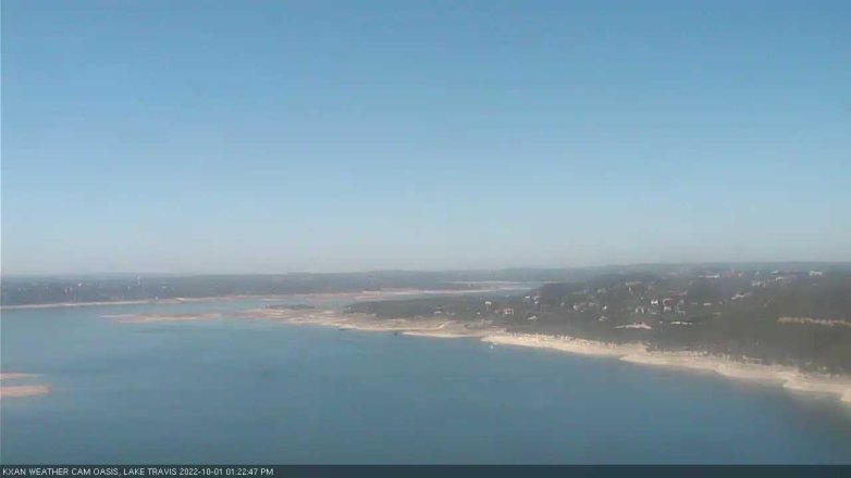 Lake Travis webcam, October 1, 2022 1:25 PM CT