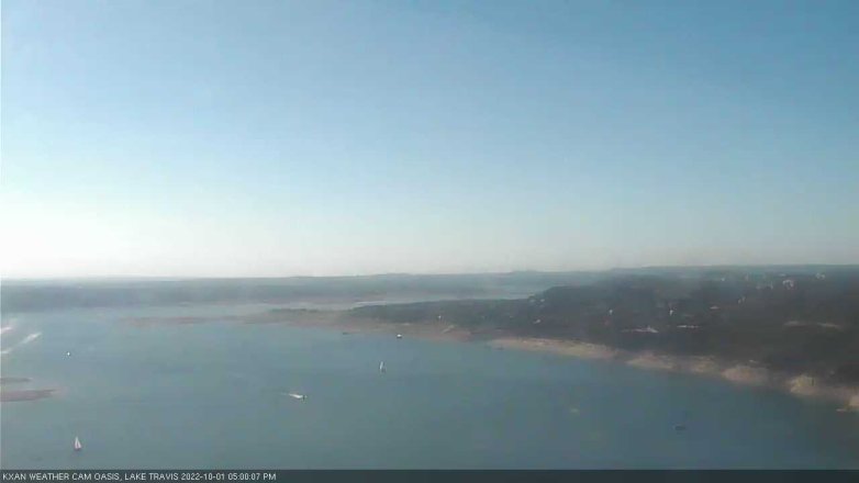 Lake Travis webcam, October 1, 2022 5:00 PM CT