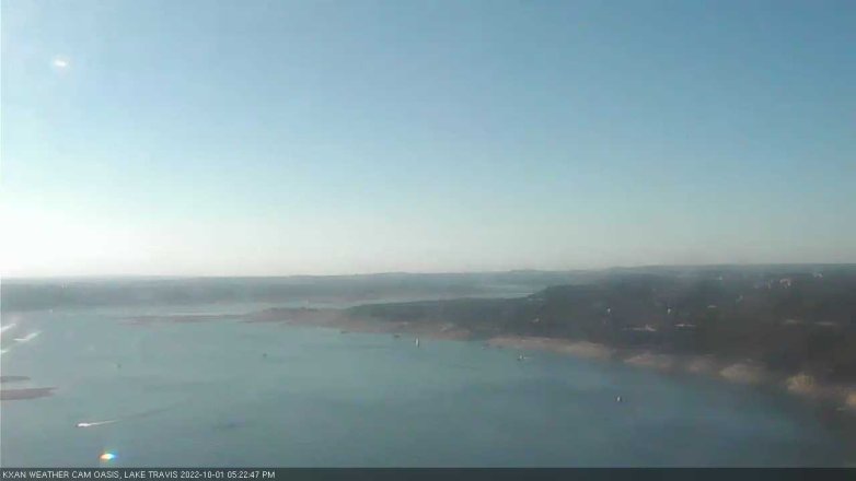 Lake Travis webcam, October 1, 2022 5:25 PM CT