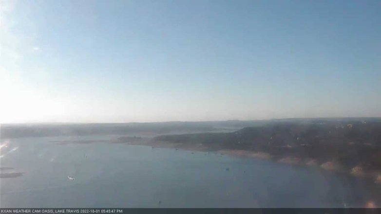 Lake Travis webcam, October 1, 2022 5:45 PM CT