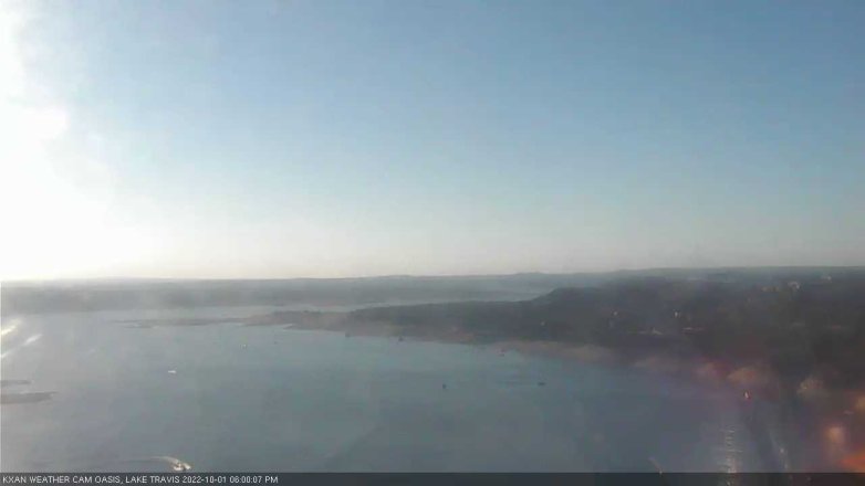 Lake Travis webcam, October 1, 2022 6:00 PM CT