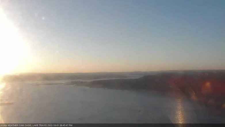 Lake Travis webcam, October 1, 2022 6:45 PM CT