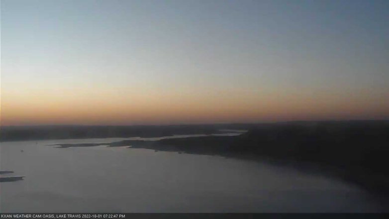 Lake Travis webcam, October 1, 2022 7:25 PM CT