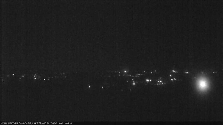Lake Travis webcam, October 1, 2022 8:25 PM CT
