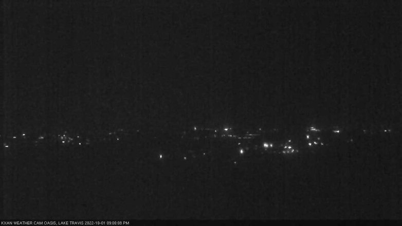 Lake Travis webcam, October 1, 2022 9:00 PM CT