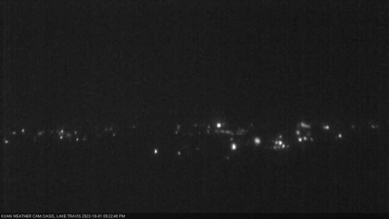 Lake Travis webcam, October 1, 2022 9:25 PM CT