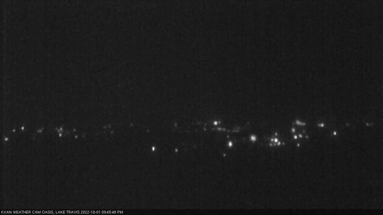Lake Travis webcam, October 1, 2022 9:45 PM CT