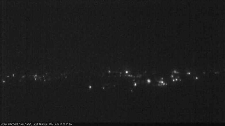 Lake Travis webcam, October 1, 2022 10:00 PM CT