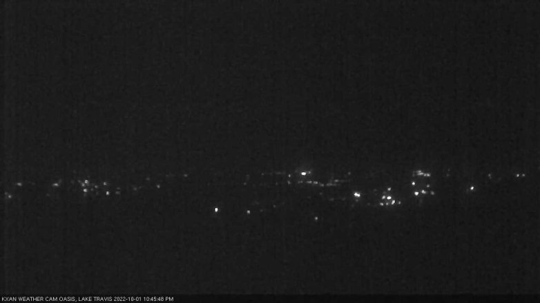 Lake Travis webcam, October 1, 2022 10:45 PM CT