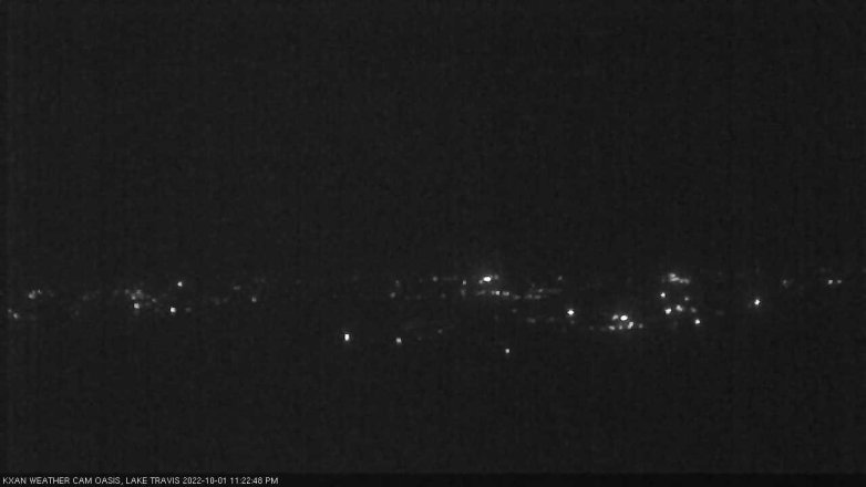 Lake Travis webcam, October 1, 2022 11:25 PM CT