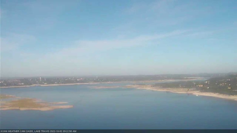 Lake Travis webcam, October 2, 2022 9:25 AM CT