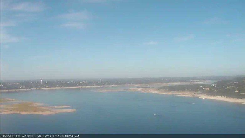 Lake Travis webcam, October 2, 2022 10:25 AM CT