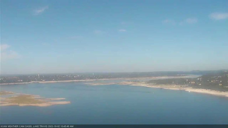 Lake Travis webcam, October 2, 2022 10:45 AM CT