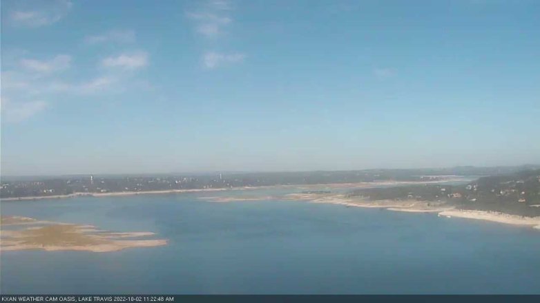 Lake Travis webcam, October 2, 2022 11:25 AM CT