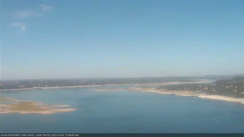Lake Travis webcam, October 2, 2022 11:45 AM CT