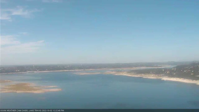 Lake Travis webcam, October 2, 2022 12:25 PM CT