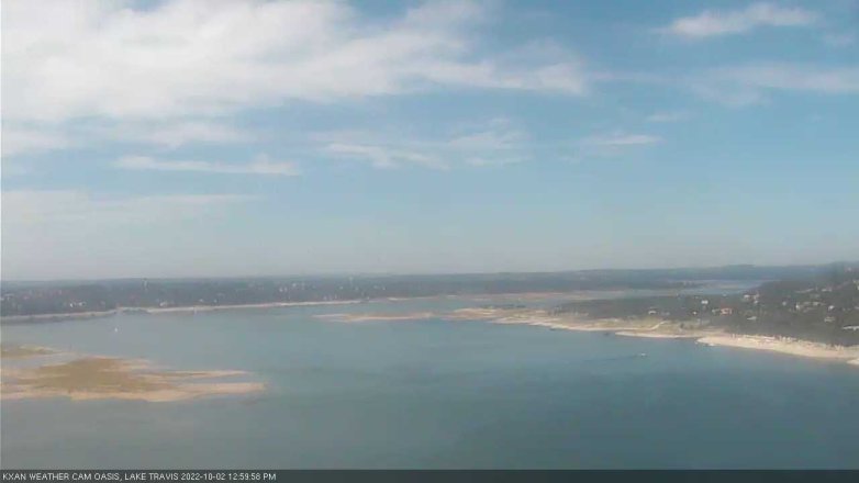 Lake Travis webcam, October 2, 2022 1:00 PM CT