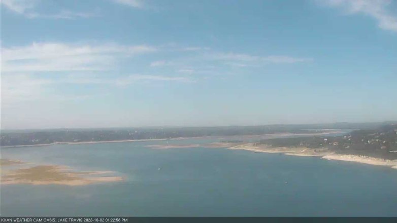 Lake Travis webcam, October 2, 2022 1:25 PM CT