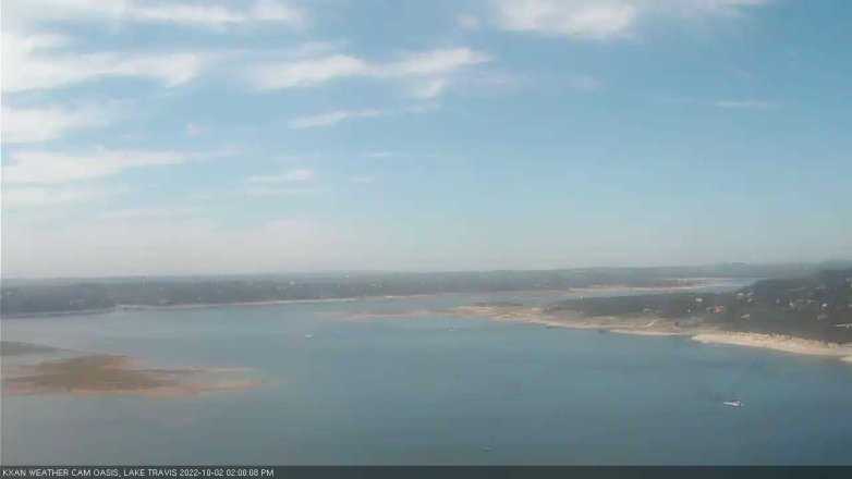 Lake Travis webcam, October 2, 2022 2:00 PM CT
