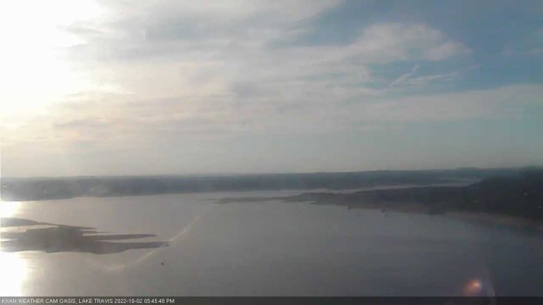 Lake Travis webcam, October 2, 2022 5:45 PM CT