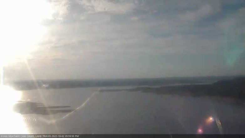 Lake Travis webcam, October 2, 2022 6:00 PM CT