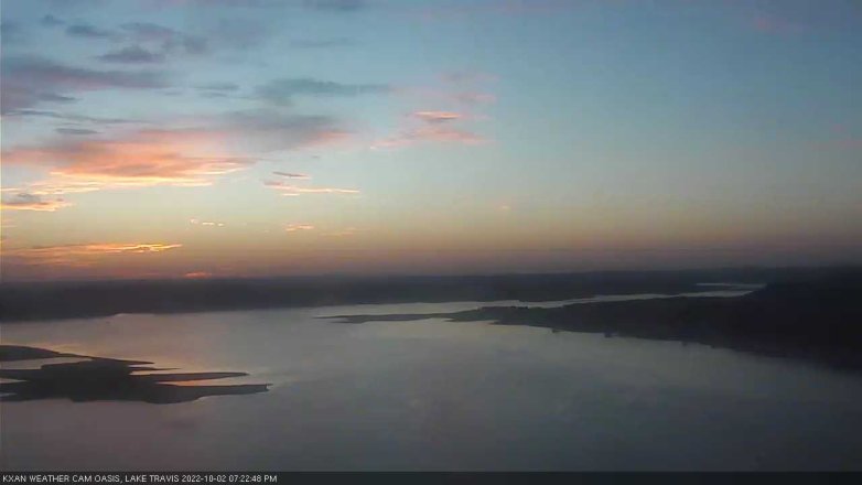Lake Travis webcam, October 2, 2022 7:25 PM CT