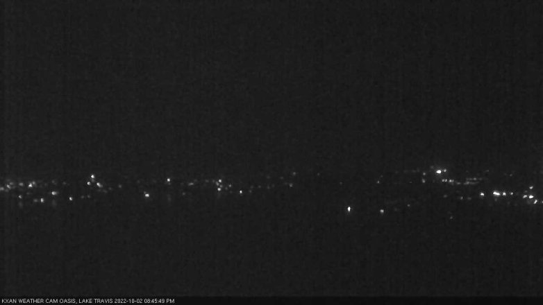 Lake Travis webcam, October 2, 2022 8:45 PM CT