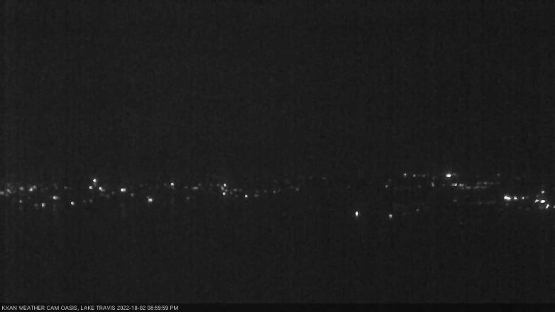 Lake Travis webcam, October 2, 2022 9:00 PM CT