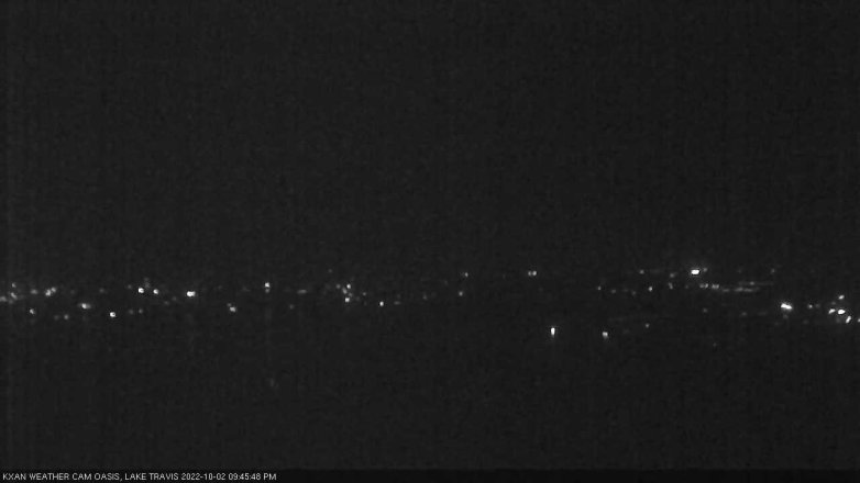 Lake Travis webcam, October 2, 2022 9:45 PM CT