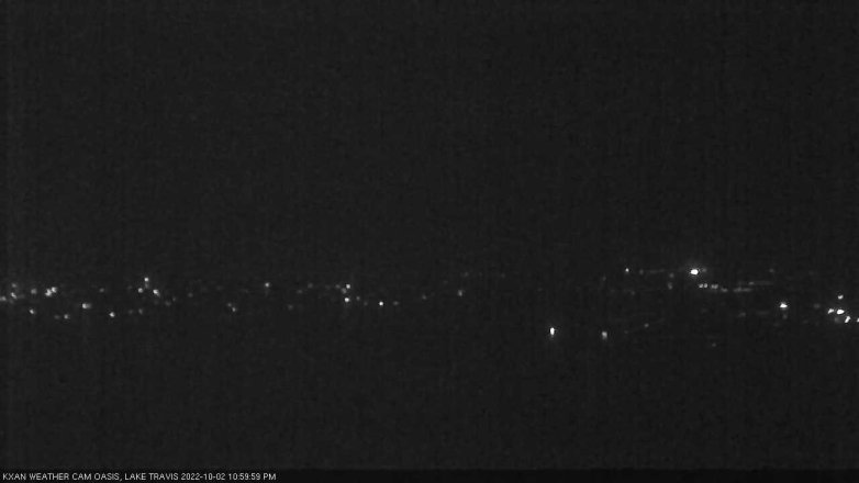 Lake Travis webcam, October 2, 2022 11:00 PM CT