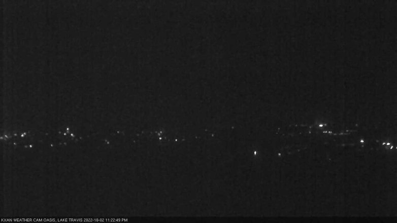 Lake Travis webcam, October 2, 2022 11:25 PM CT