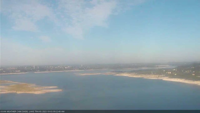 Lake Travis webcam, October 3, 2022 9:25 AM CT