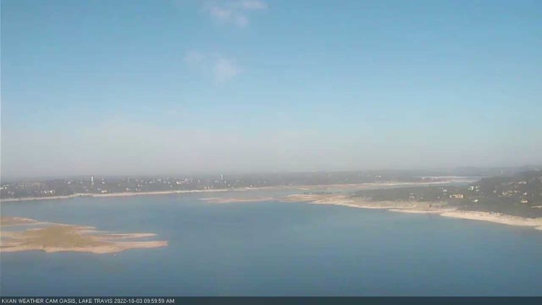 Lake Travis webcam, October 3, 2022 10:00 AM CT