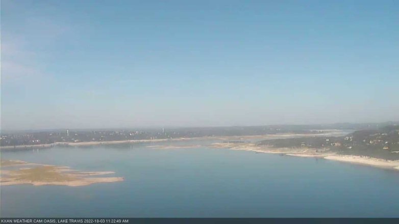 Lake Travis webcam, October 3, 2022 11:25 AM CT
