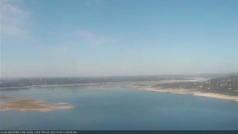 Lake Travis webcam, October 3, 2022 11:45 AM CT